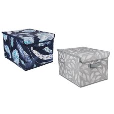 Кофр для хранения с крышкой, 30х40х25см, спанбонд, 2 дизайна VETTA Санремо